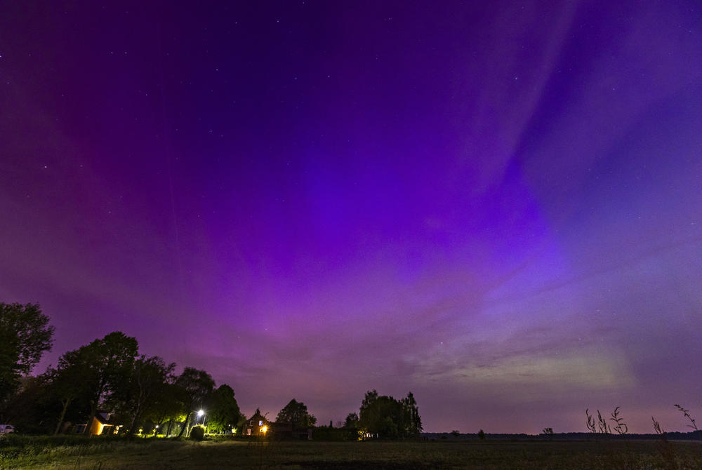Eindhoven, Ukraine: Northern lights illuminate the sky in Eindhoven, Ukraine, May 10, 2024.