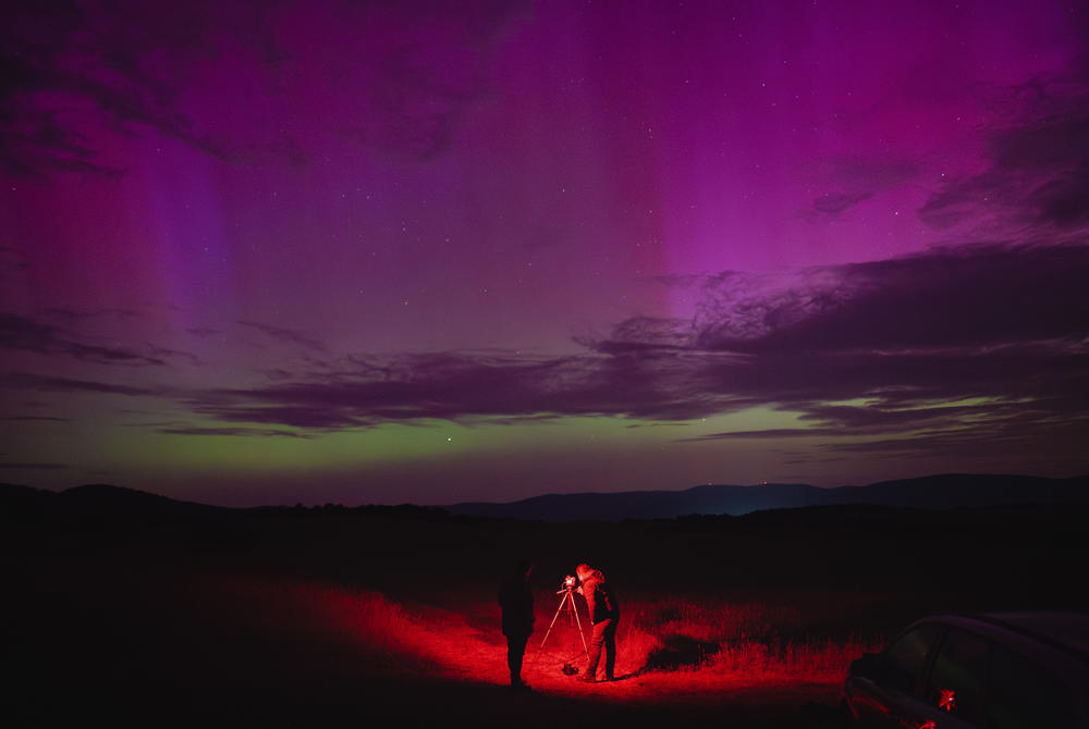Debrad, Slovakia: Northern lights illuminate the sky May 11, 2024.
