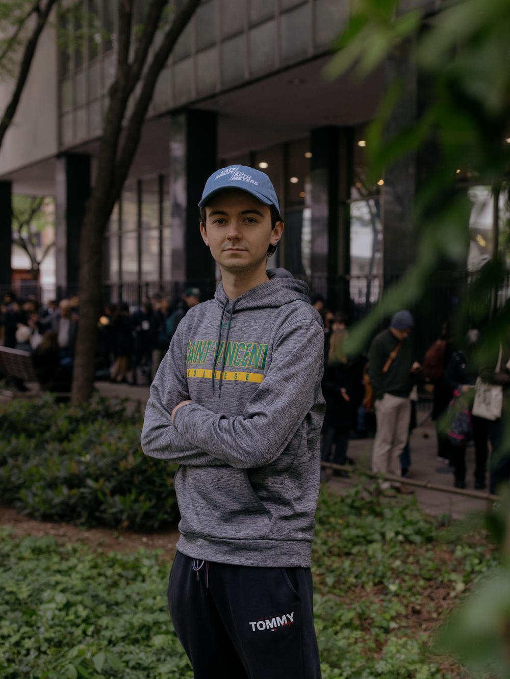 Andrew Lucuski, 20, was waiting in line as well.