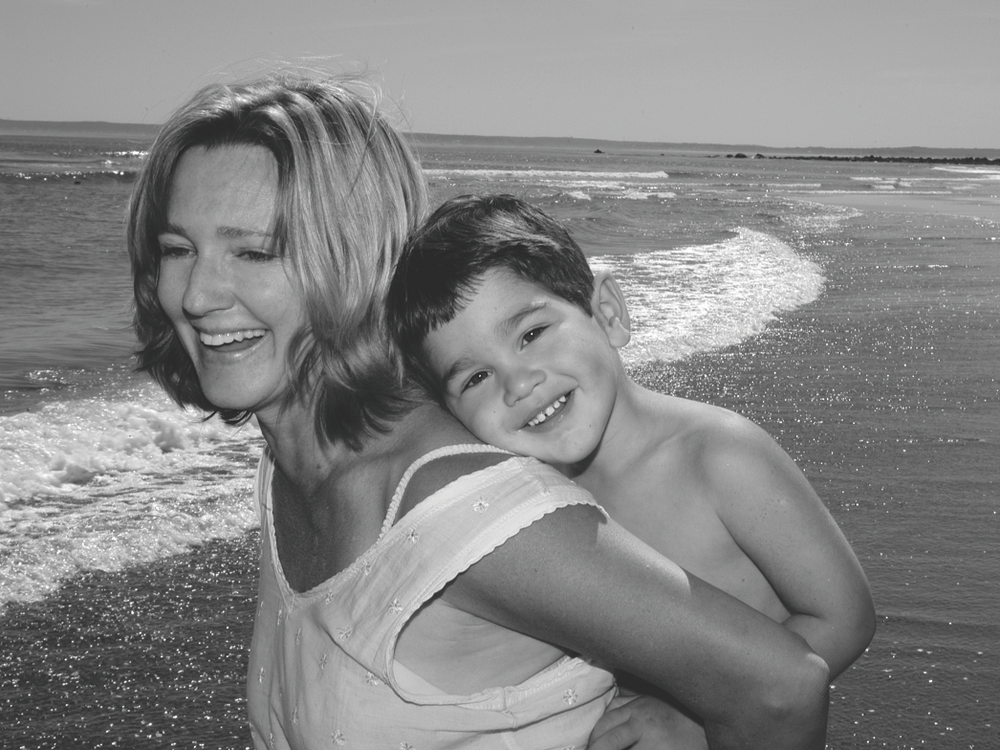 Patricia Nieshoff and her son Edward, circa 2006.