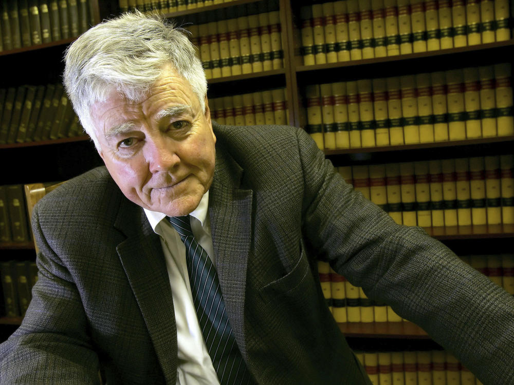 Republican primary challenger for Rep. Richard Pombo's seat, former Rep. Pete McCloskey, is shown at his law office in Redwood City, Calif., March 16, 2006. Former California Rep. McCloskey, who ran as a Republican challenging President Richard Nixon in 1972, died on May 8 at age 96.