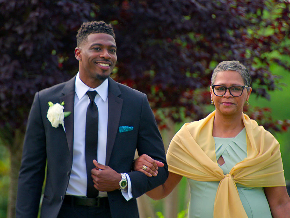 Clay and his mom Margarita on <em>Love is Blind.</em>