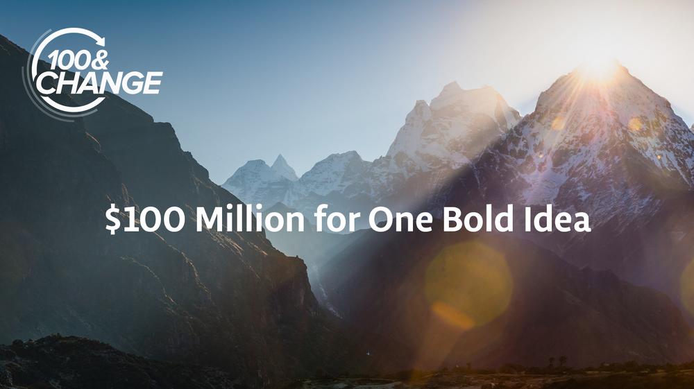 The MacArthur Foundation is soliciting bold ideas to solve one of the world's biggest problems. The winning proposal will receive $100 million.