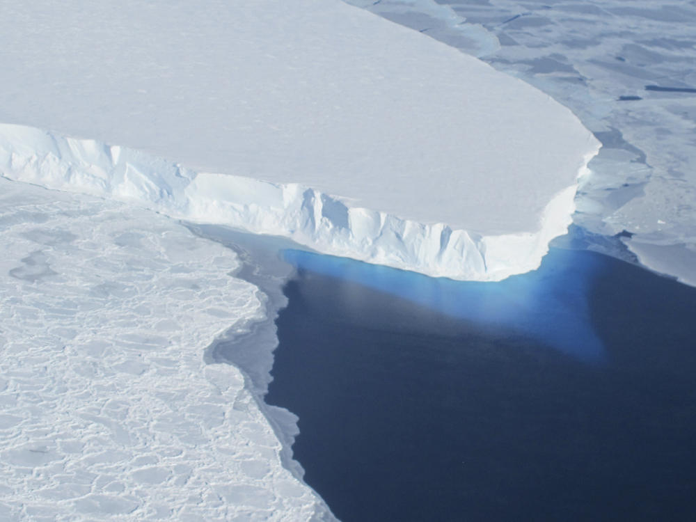 The Thwaites Glacier in Antarctica is seen in this undated image from NASA. Areas of the glacier may be undergoing 