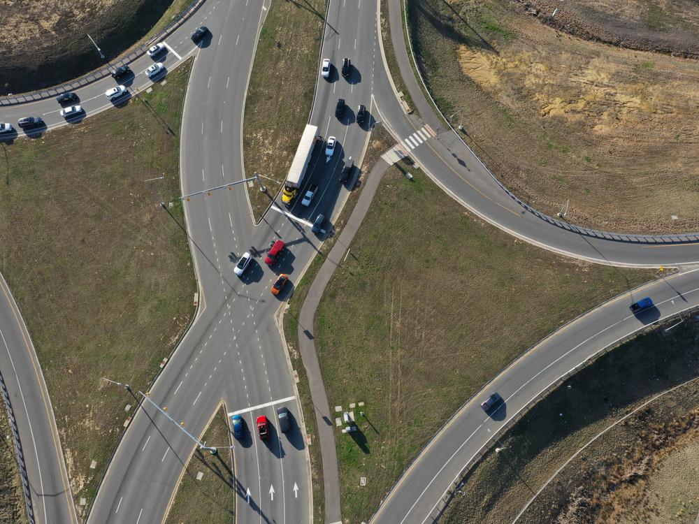 In Haymarket, Va., as you enter the interchange, the right and left sides of the road cross over each other at a stop light. You are, in fact, driving on the left side of the road at this point. From there, left turns become a lot easier, because there's no oncoming traffic in the way. Instead of waiting for a signal, you get a free left turn.