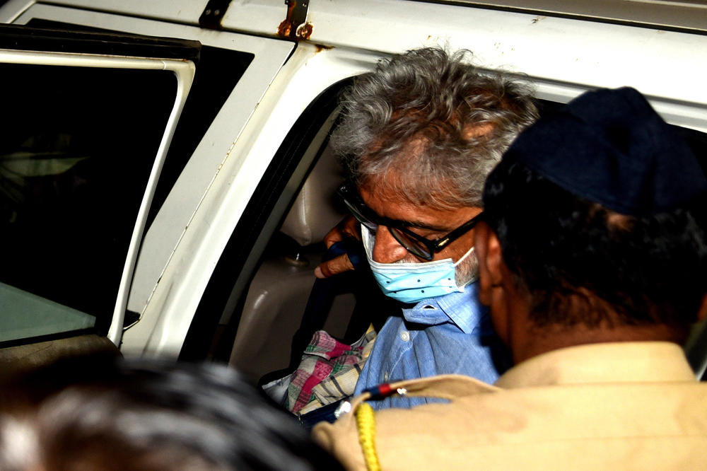 Gautam Navlakha, one of those accused in the Bhima Koregaon case, on Nov. 19, 2022.
