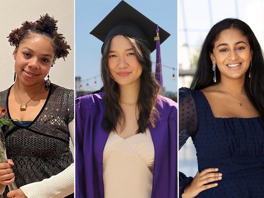 From left: Alexis Jones (Cornell University), Mei Lamison (New York University), Anaka Srinivas (Northwestern University).