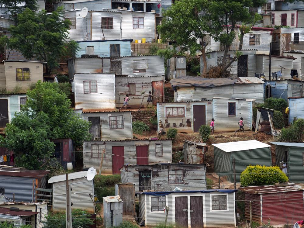 Children play in the Umlazi township in KwaZulu Natal province, South Africa, in February. The Economic Freedom Fighters party launched its election campaign manifesto on Feb. 10. The province is set to be the stage for political contestation for South African elections.
