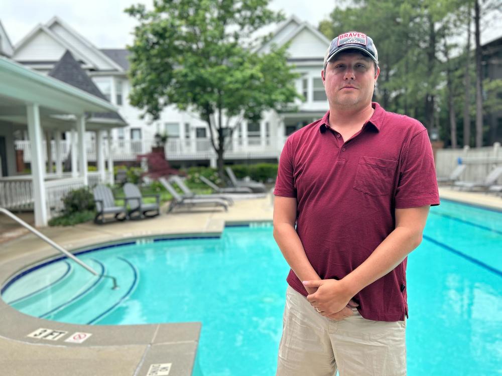 Blake Briese, who voted for Biden in 2020, is leaning toward Trump this November. 