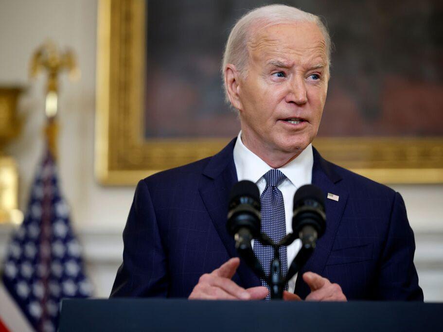 President  Biden delivers remarks on former President Donald Trump’s guilty verdict in his hush-money trial before speaking on the Middle East at the White House on Friday.
