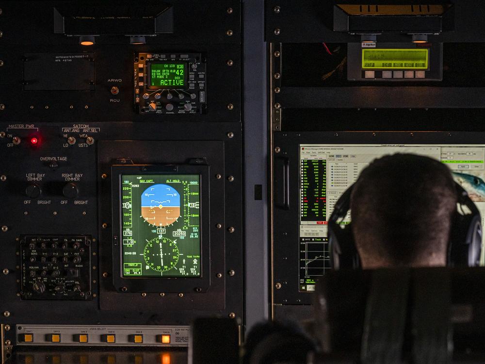 Hurricane Hunter aircraft are fitted with specialized weather data-monitoring equipment. 