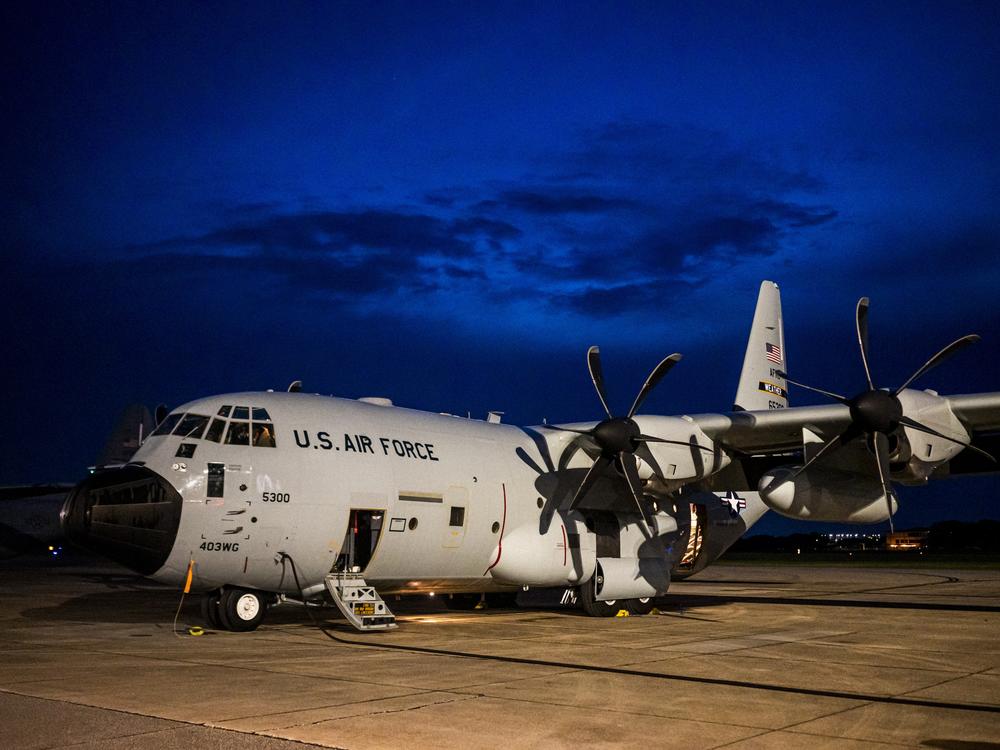 Hurricane Hunters fly WC-130J Super Hercules aircraft directly into the eyewall of hurricanes, enduring hail and winds topping 150 miles-an-hour. 