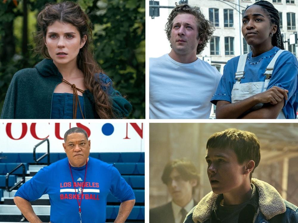  Clockwise from left: <em>Industry, My Lady Jane, The Bear, The Umbrella Academy, Clipped</em> and <em>House of the Dragon</em>