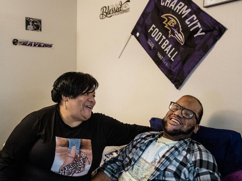 With Social Security benefits, Smith and Goods can live together in a Baltimore townhouse, with a ramp for his wheelchair, and go to church, where Goods is a deacon.