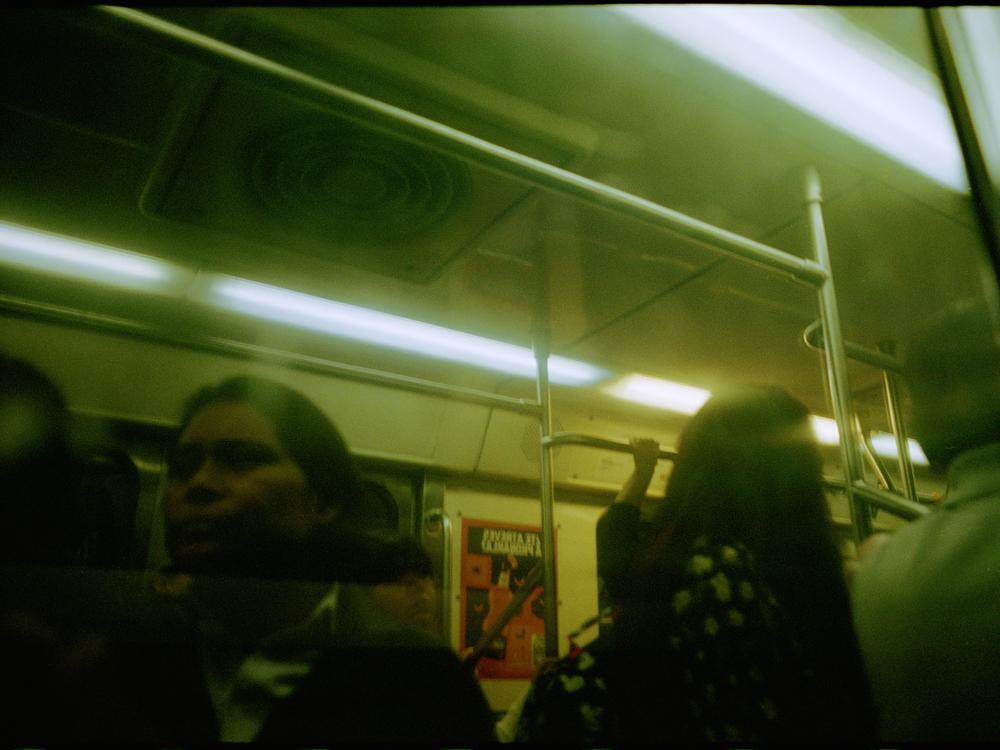 A scene of the inside a women-only metro car in December 2023.