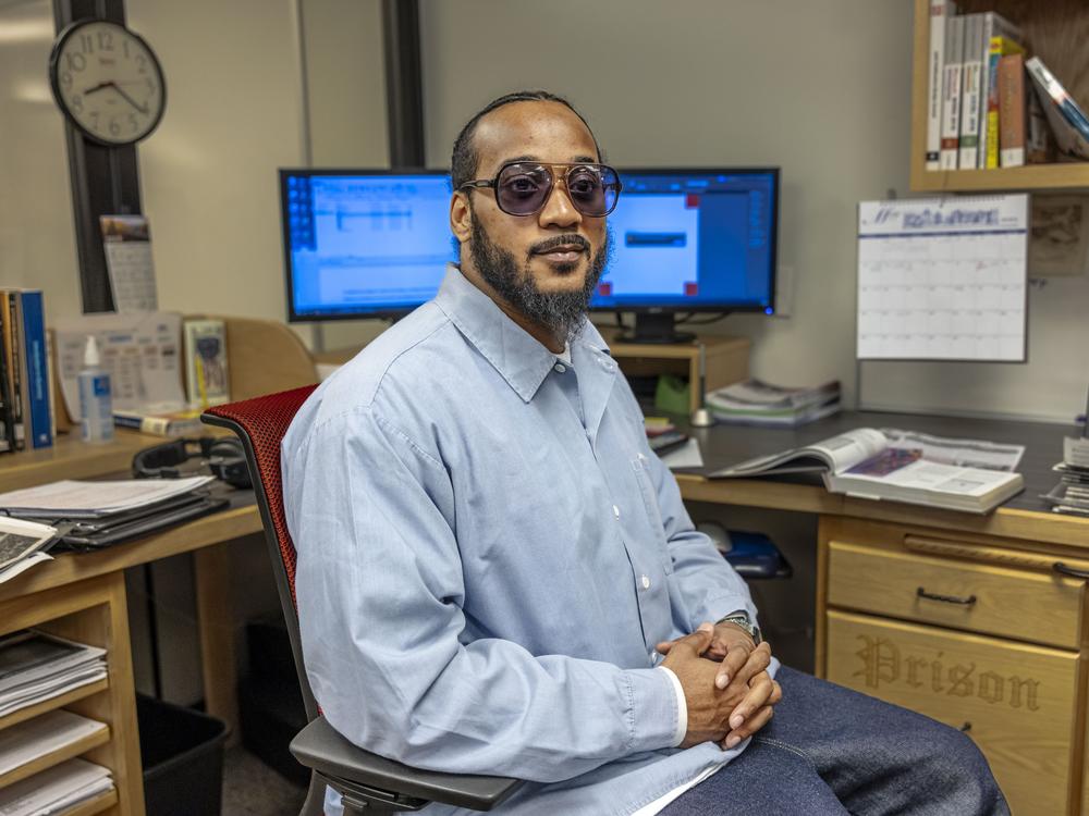 Richard Adams hopes to write positive stories for the paper the give other prisoners the tools they need to be successful when they leave prison. 
