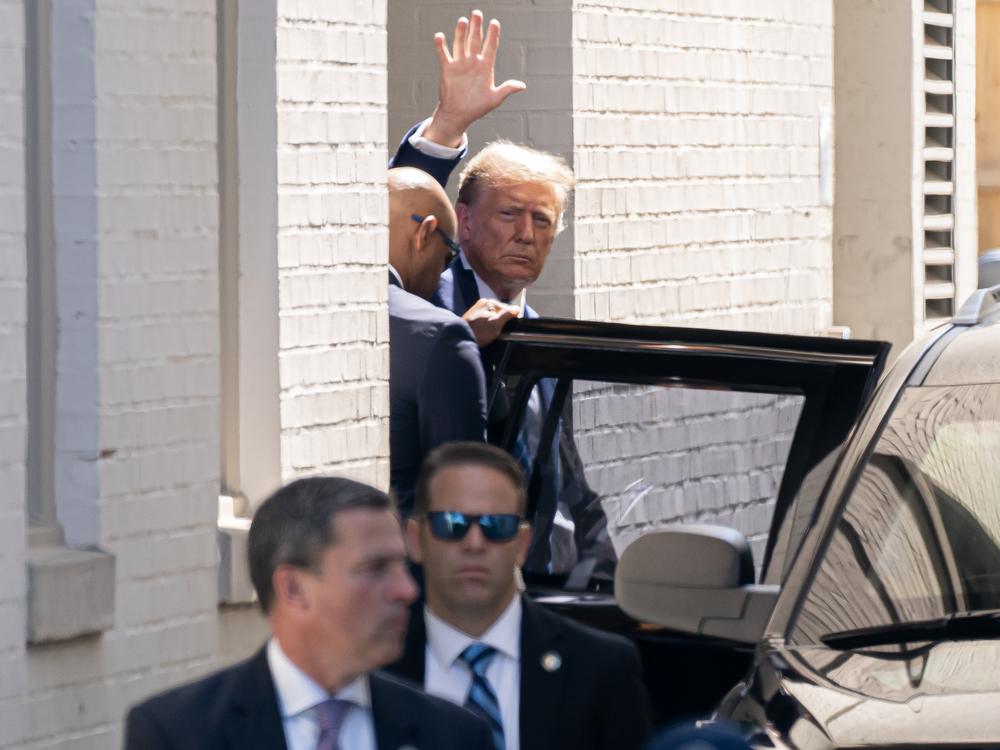 Former President Donald Trump visited Capitol Hill on Thursday to meet with House and Senate Republicans.