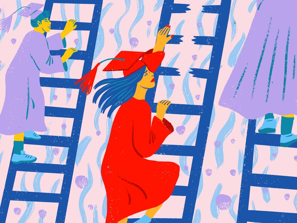On college campuses, women are making inroads in male-dominated fields like engineering and business. But that is not eliminating the earnings gaps in leadership and income in the workplace.