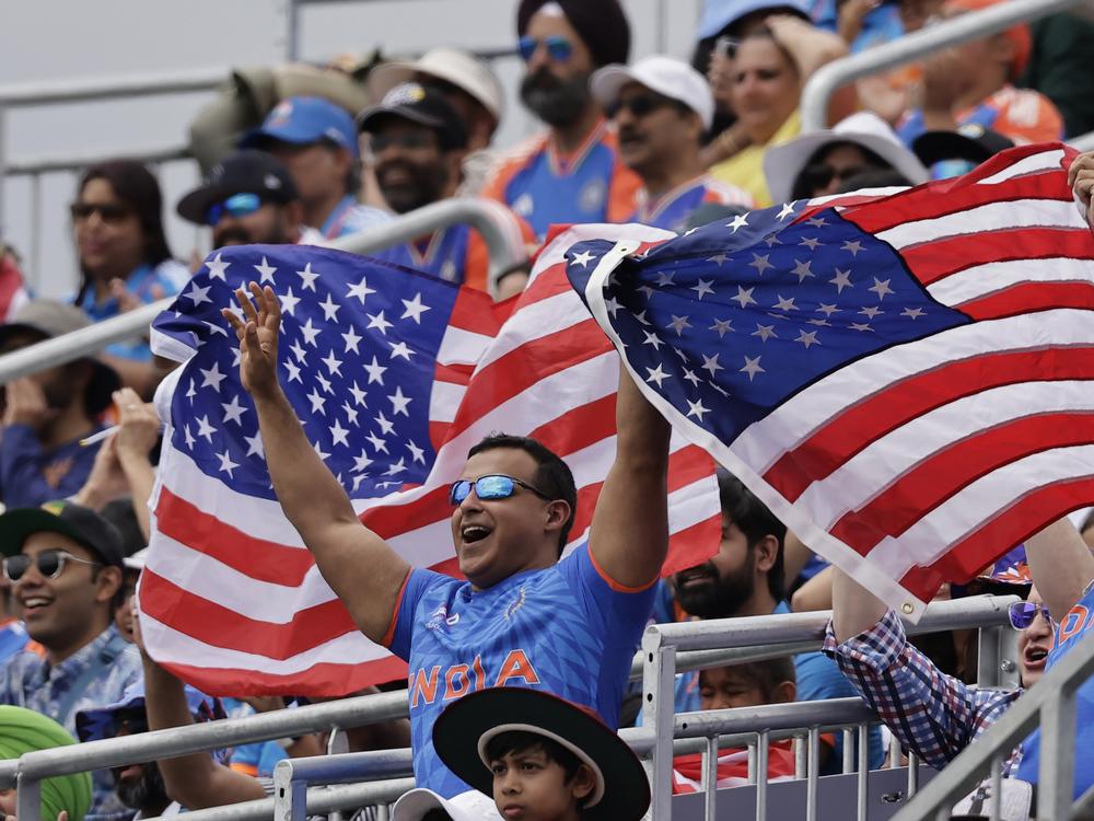 Many fans at the U.S.-India match cheered for both teams. 