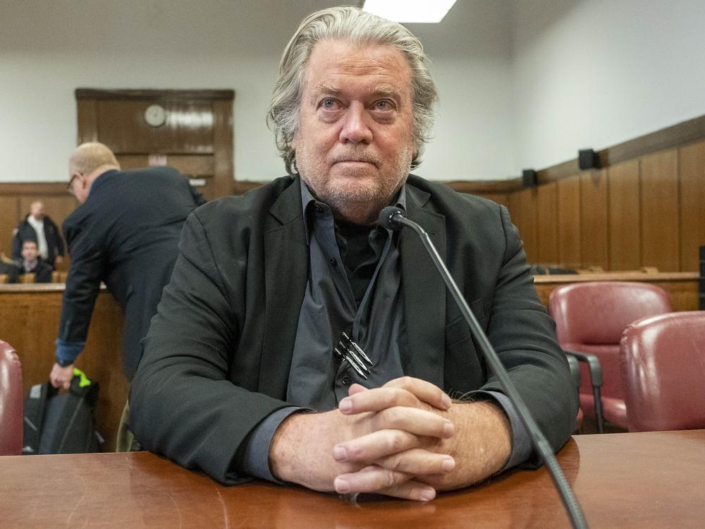 Steve Bannon appears in court in New York, Jan. 12, 2023. A federal appeals court panel on Thursday, June 20, 2024, rejected longtime Donald Trump ally Steve Bannon's bid to stay out of prison while he fights his conviction for defying a subpoena from the House committee that investigated the U.S. Capitol attack.