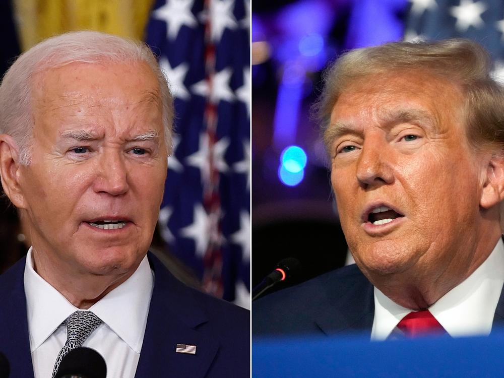 President Biden and former President Donald Trump will face off Thursday night in Atlanta. 