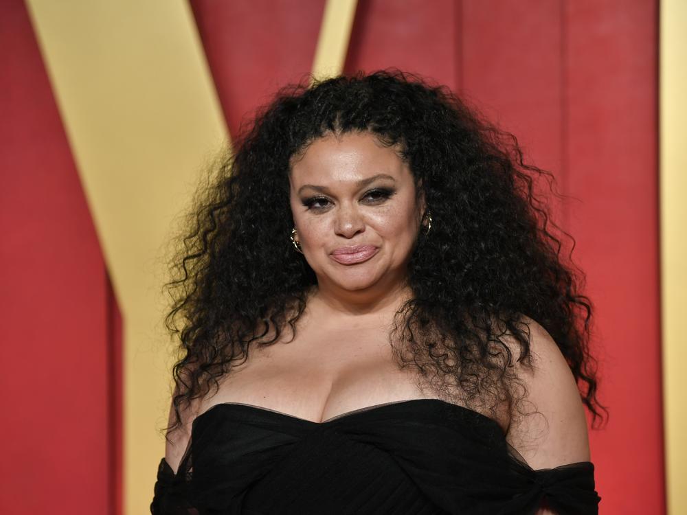 Michelle Buteau arrives at the <em>Vanity Fair </em>Oscar Party on March 10.