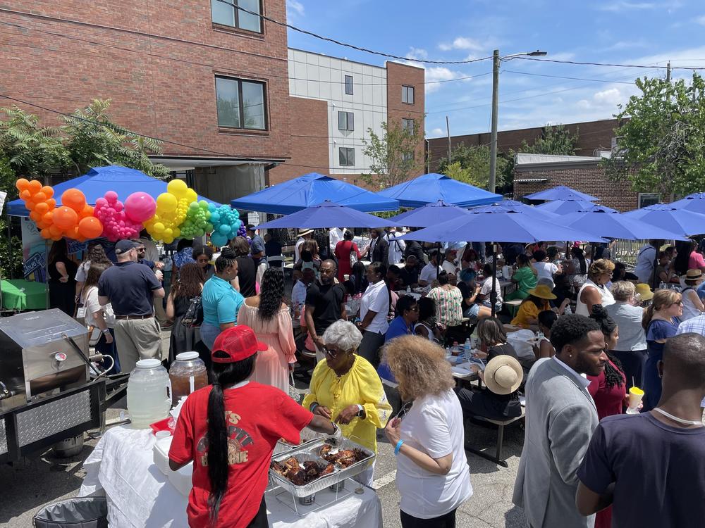 The Biden campaign opened an Atlanta campaign office with a Juneteenth block party joined by Vice President Harris. <br>