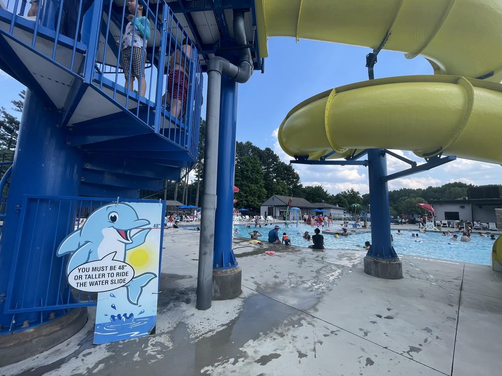 The Wills Park Pool in Alpharetta, Ga., has given families a break from the heat, but with the presidential debate in Georgia on Thursday, voters can't get a break from politics in this pivotal state.