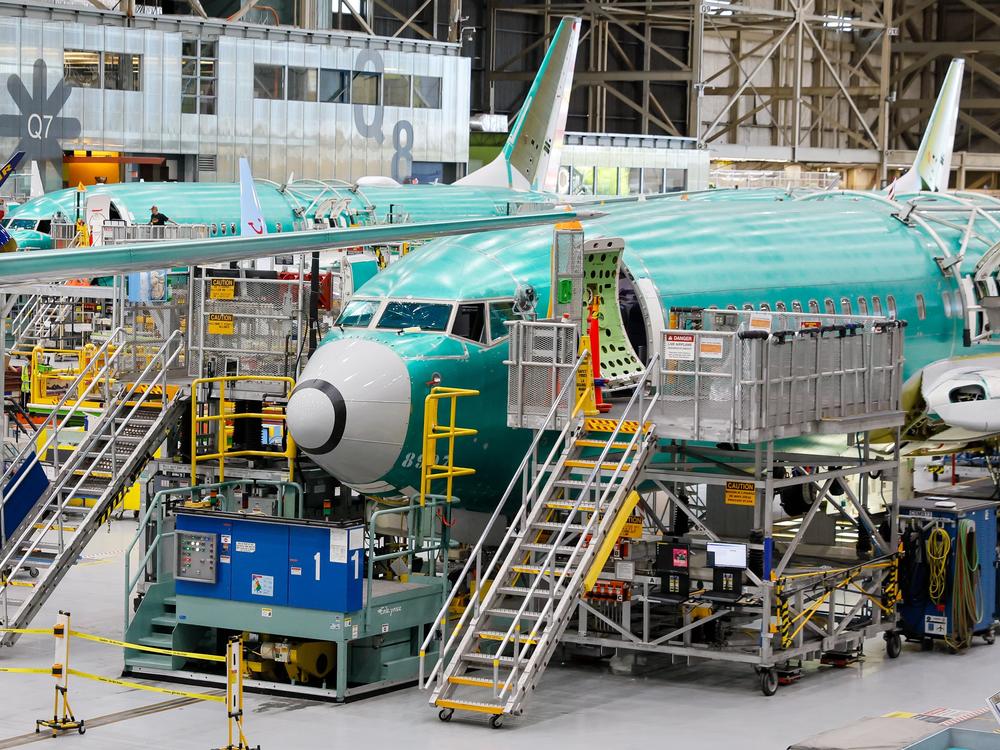 Boeing is changing how it trains new recruits at the factory near Seattle where it assembles the 737 Max, part of a broader effort to improve quality after a midair blowout. 737 Max aircraft are seen in various states of assembly at the Boeing factory in Renton, Wash., on Tuesday. 