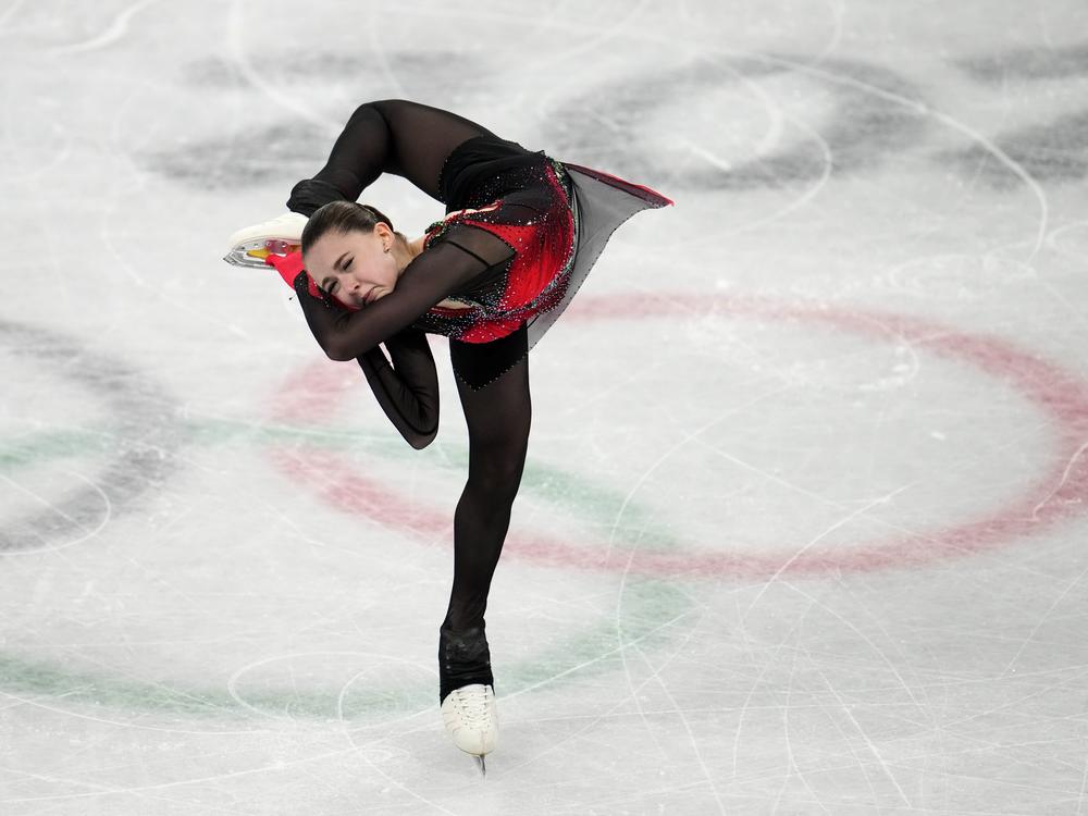 Kamila Valieva, of the Russian Olympic Committee, competes in the women's free skate program during the figure skating competition at the 2022 Winter Olympics, on Feb. 17, 2022, in Beijing. She was allowed to compete despite testing positive at an event before the Winter Games opened.