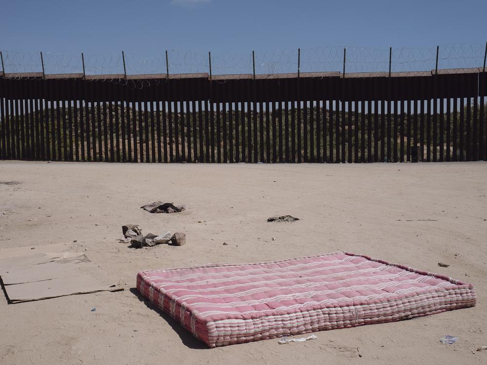 A mattress at the southern border in Jacumba Hot Springs, California, on June 24, 2024. 