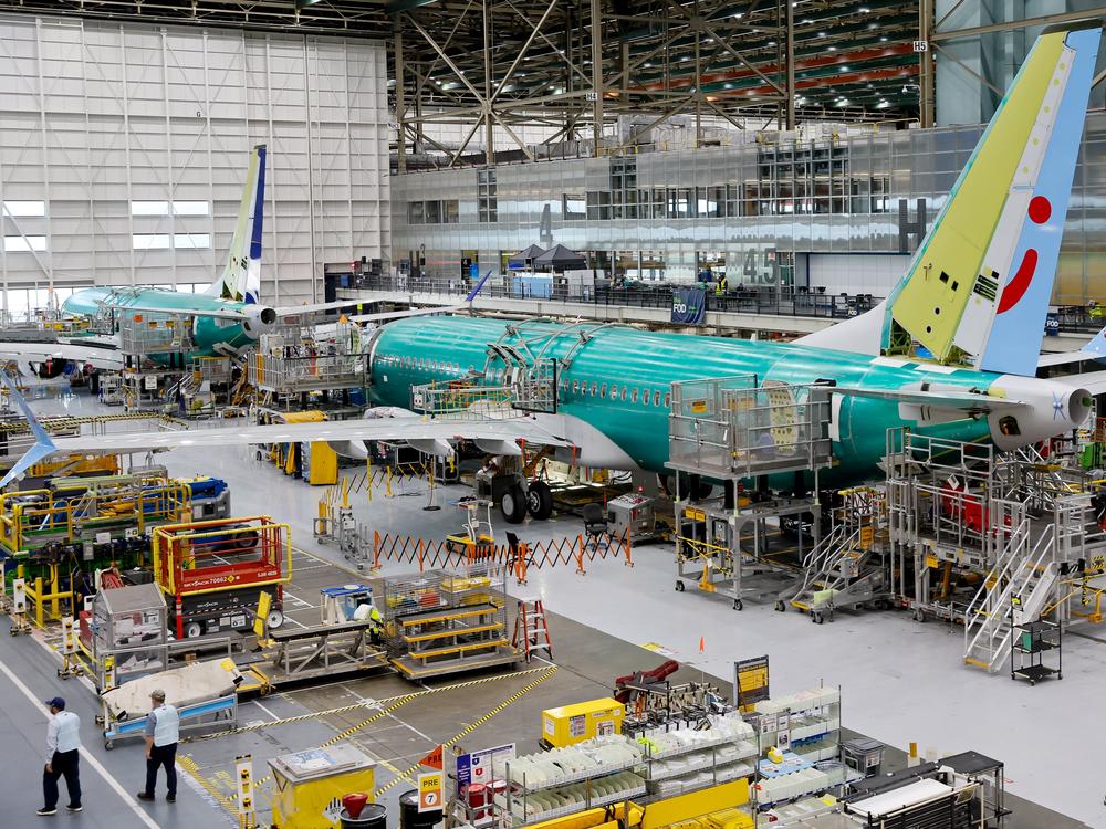The U.S. Justice Department says Boeing has agreed to plead guilty to a criminal fraud charge stemming from the crashes of two 737 Max jets in 2018 and 2019. Boeing assembles its 737s at its factory in Renton, Wash.