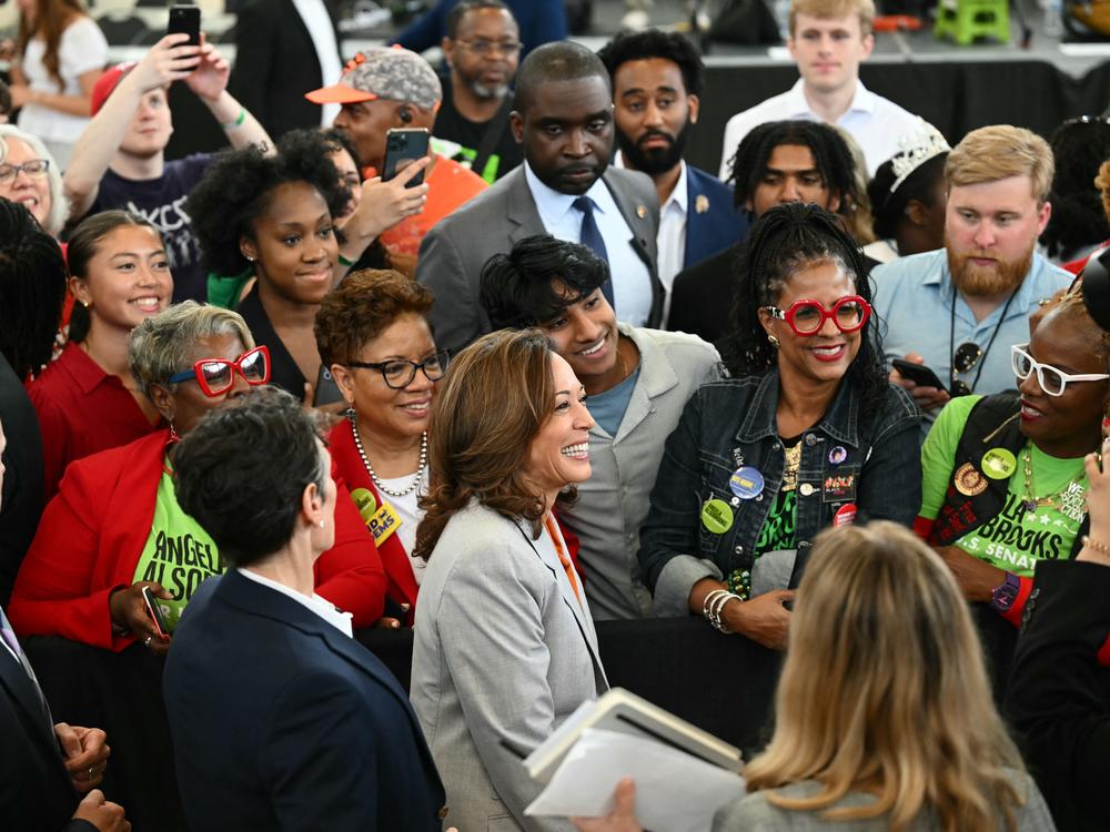 Vice President Harris campaigns in Landover, Md., on June 7, 2024.
