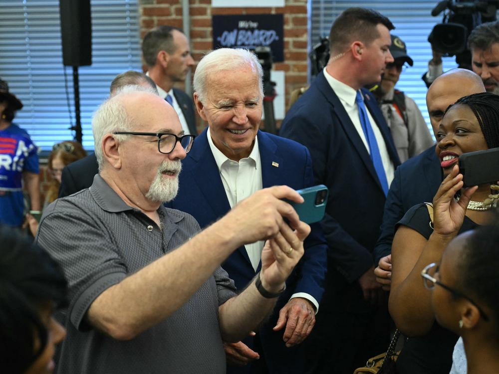 President Biden is on a campaign blitz as Democrats in Washington worry about his ability to lead the party.
