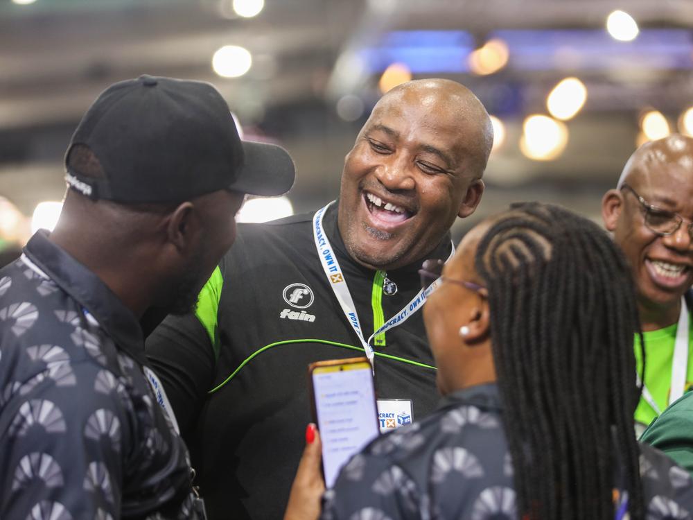 Gayton McKenzie at Gallagher Estate on June 1 in Midrand, South Africa. South Africans voted in the country's seventh democratic general elections to elect a new National Assembly as well as the provincial legislature in each of the nine provinces.