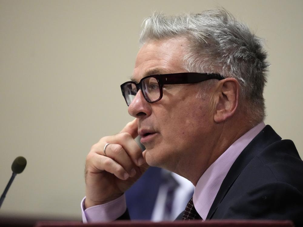 Actor Alec Baldwin in Santa Fe court on Wednesday. 