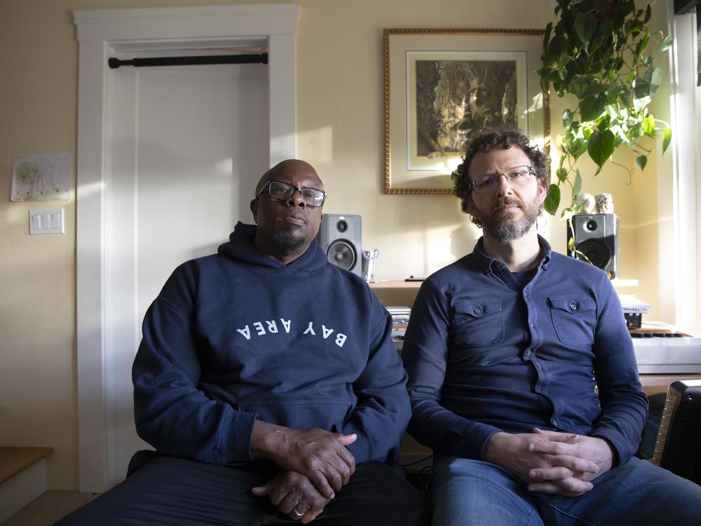 Bandmates Will Hammond Jr., left, and Mike Roberts think you need to give heat pumps a chance. “People can mistakenly think that maybe [heat pumps] are a little boring,” Roberts said. “I want people to know that heat pumps are actually very exciting.”