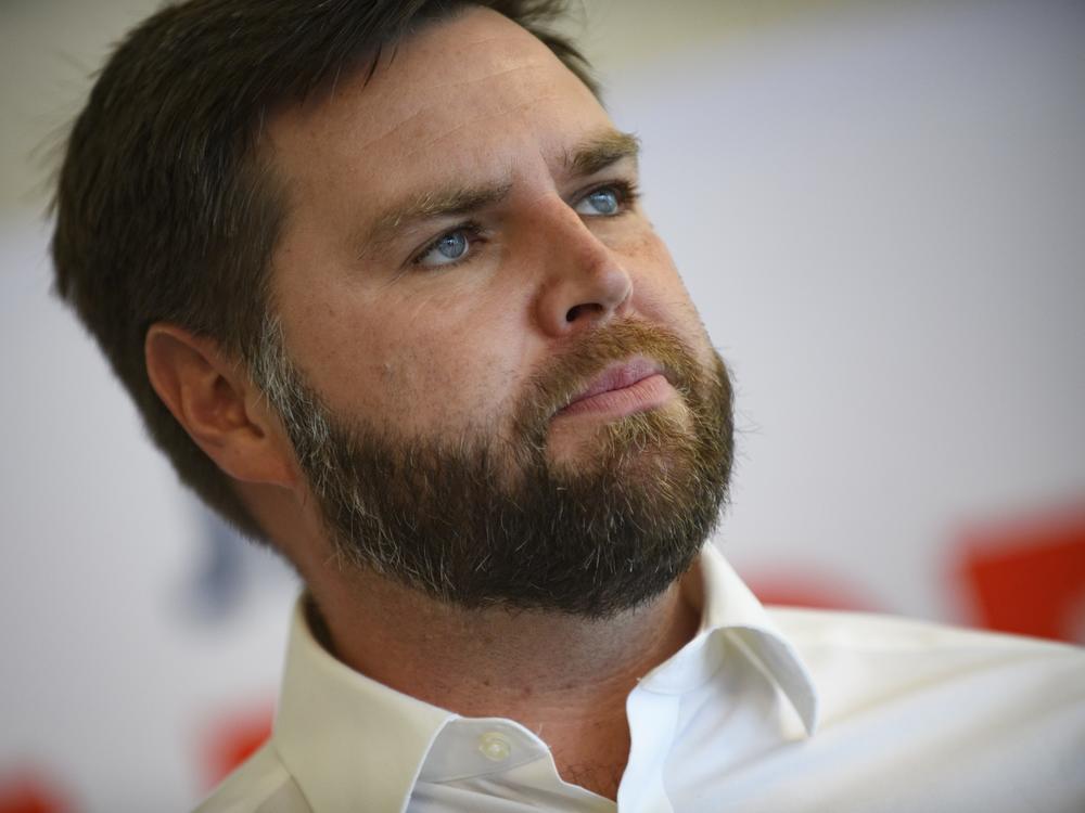 Then-candidate JD Vance speaks to supporters at the Aurora Inn Event Center on October 13, 2022 in Aurora, Ohio.