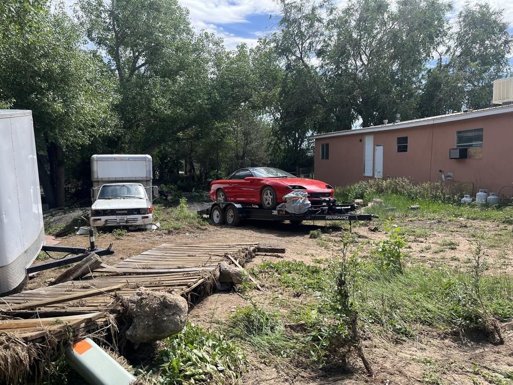 Flash flooding off a two-year-old wildfire burn scar caused extensive damage in Las Vegas, N.M., in June. 