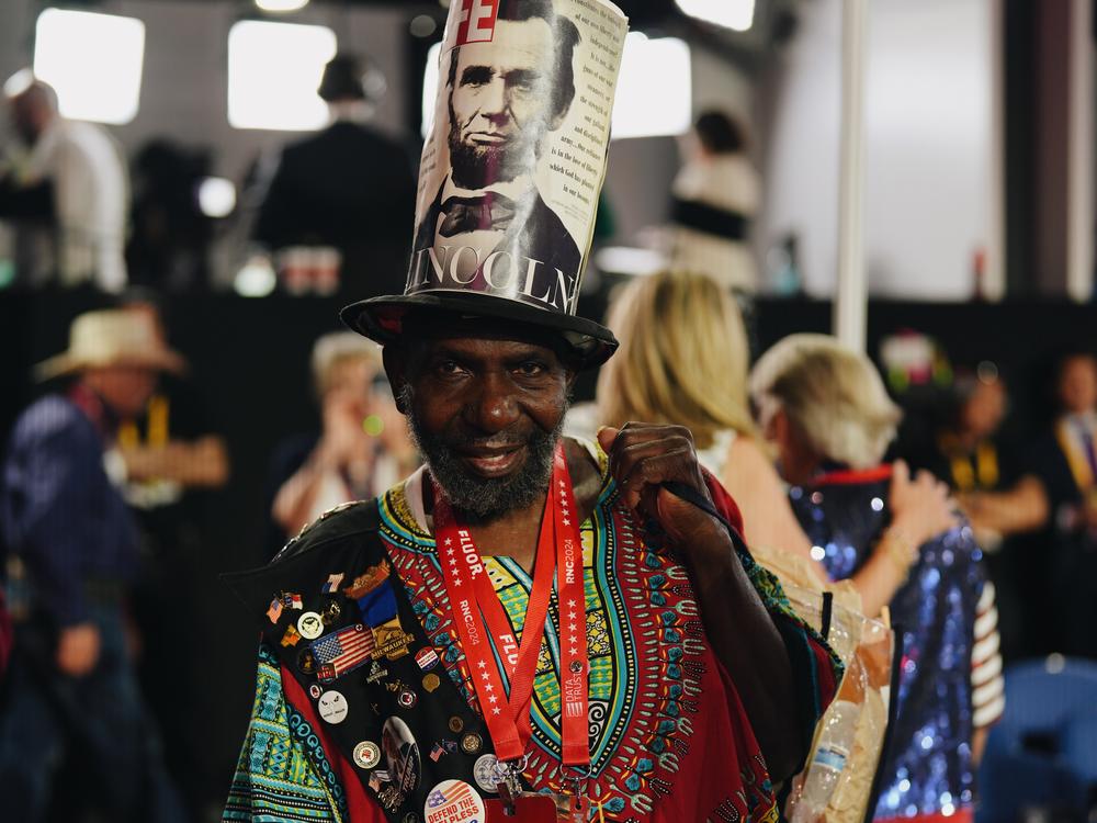 Alvin Portee, delegate from South Carolina, poses for a portrait on the third day of the Republican National Convention.