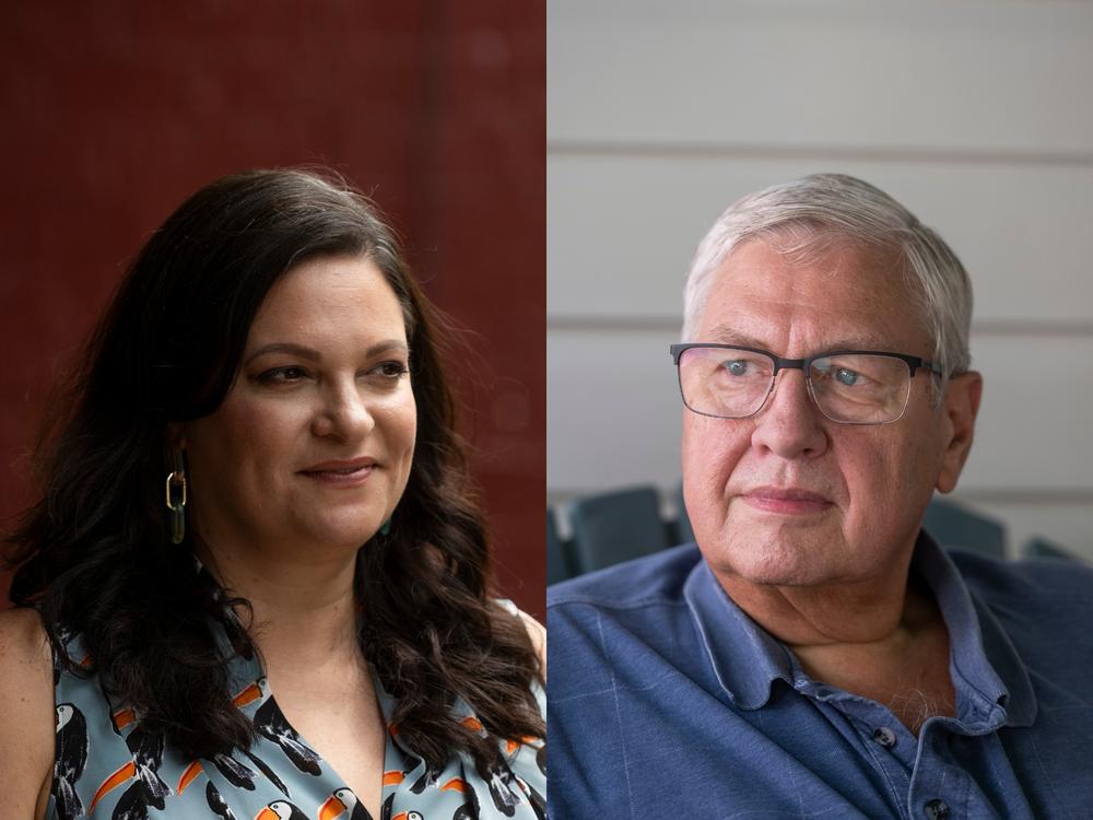 Left: Kathleen Madonna-Emmerling, Right: John Wink