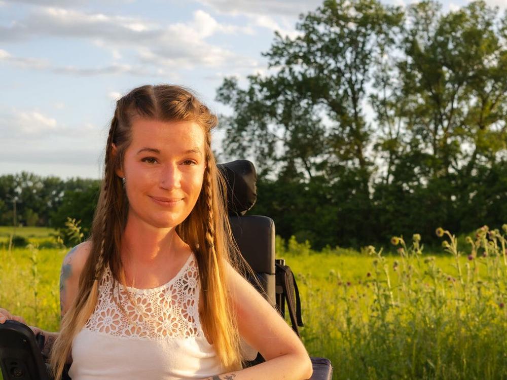  Hannah Soyer has spinal muscular atrophy, a form of muscular dystrophy and a form of paralysis.