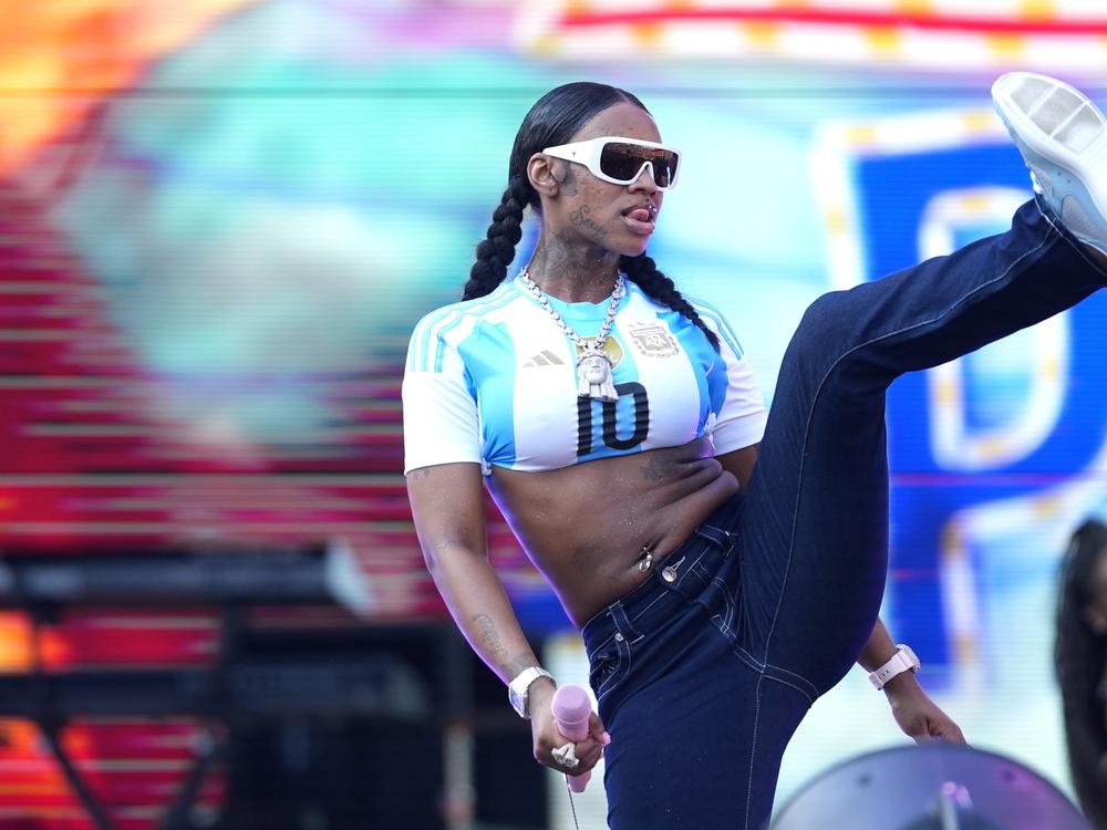Sexyy Red performs on the main stage during the Broccoli City Festival at Audi Field in Washington, D.C.