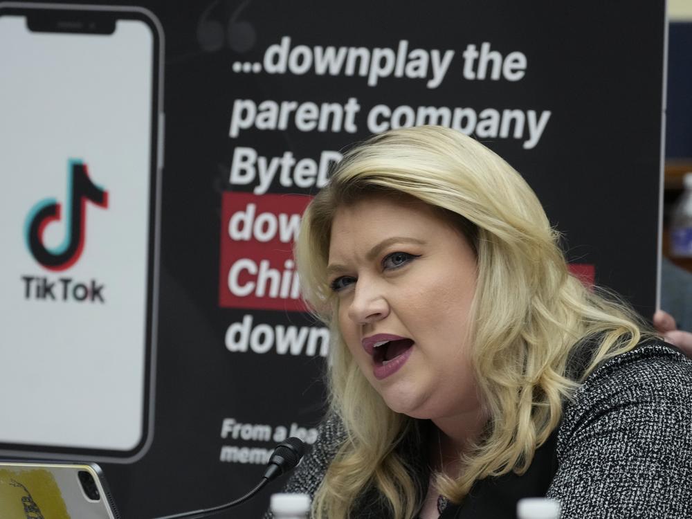 Rep. Kat Cammack, R-Fla., questions TikTok CEO Shou Zi Chew during a hearing of the House Energy and Commerce Committee, on the platform's consumer privacy and data security practices and impact on children on March 23, 2023, in Washington, D.C.