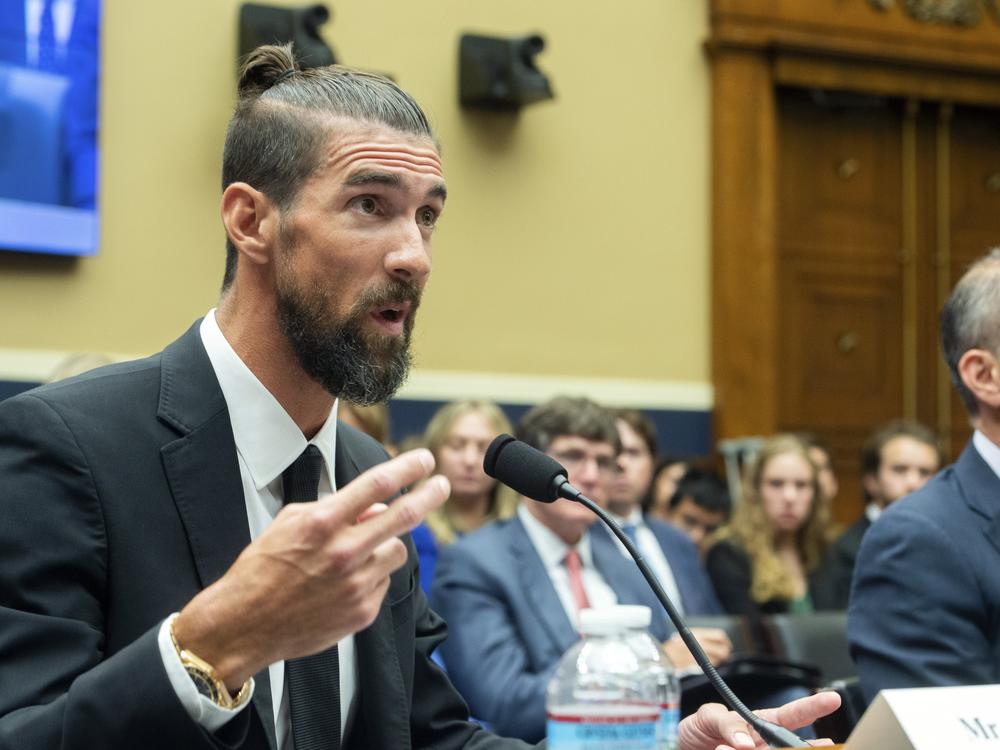 Michael Phelps, the most decorated Olympic athlete of all time, testifies Tuesday on Capitol Hill during a Congressional hearing on Oversight and Investigations. Lawmakers discussed anti-doping measures ahead of this year's Paris Summer Olympics.