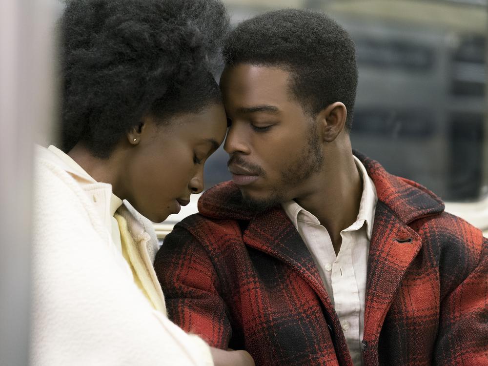 Tish (KiKi Layne) and Fonny (Stephan James) in <em>If Beale Street Could Talk</em>.