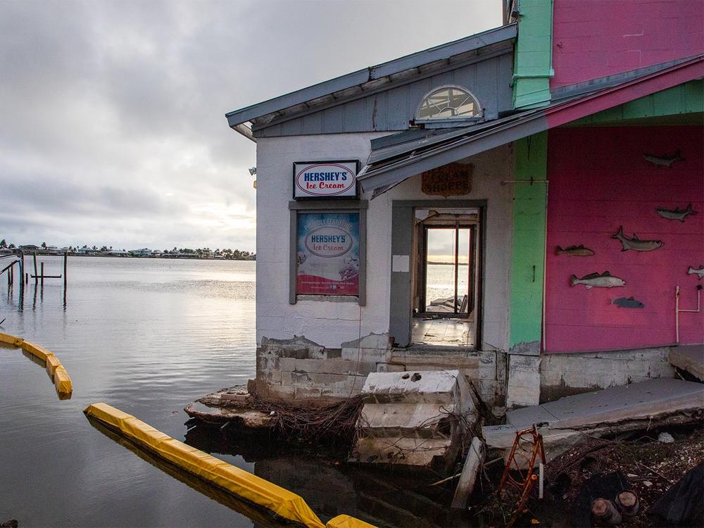The rental market on Matlacha hasn’t recovered since the storm, and about 70% of rental units on the island are still vacant according to Char Seuffert, a longtime real estate agent there. “The dolphins are back, the manatees are back,” she says. “But a lot of the people aren’t back.”
