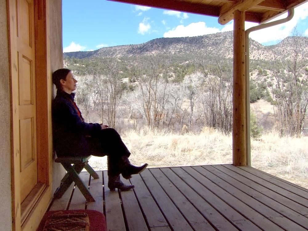Monk spends three months of each year at her home near Cañones, N.M., where she composes most of her music.  