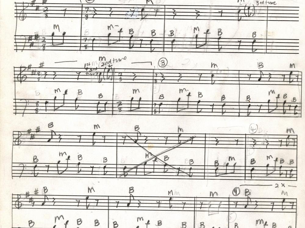 A sketch for the song 