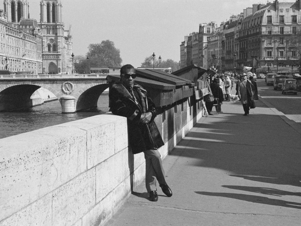 James Baldwin in Paris on April 27, 1972.